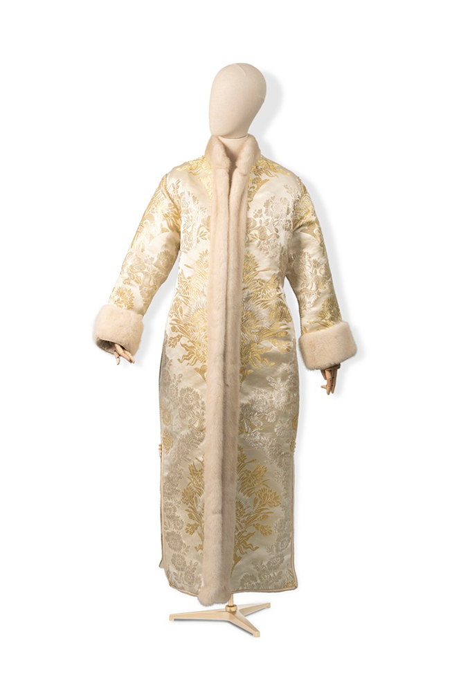 Imperial White Damask Moroccan Abaya