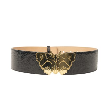 My Fly" belt in Genuine Python