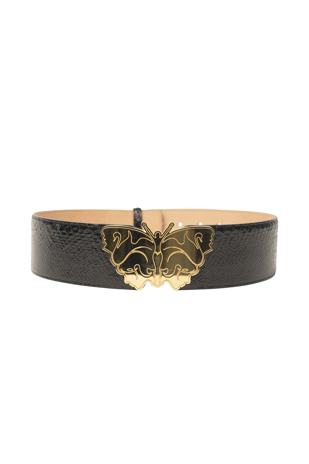 My Fly" belt in Genuine Python