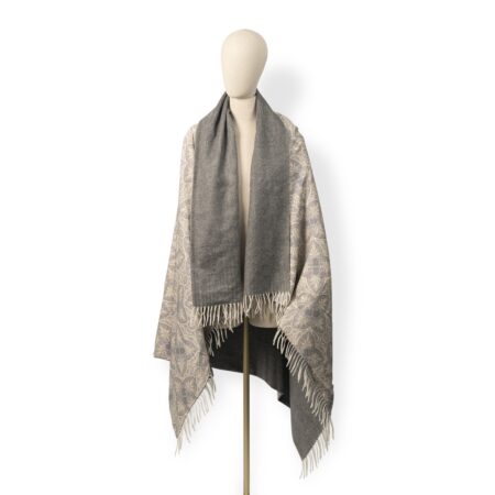 Double-Faced Cashmere and silk plaid